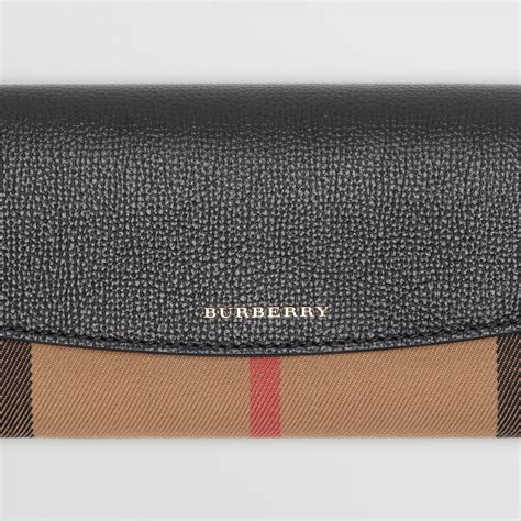 burberry continental wallet black|Burberry black label wallet price.